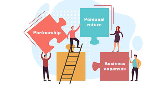 Business expenses paid by partners